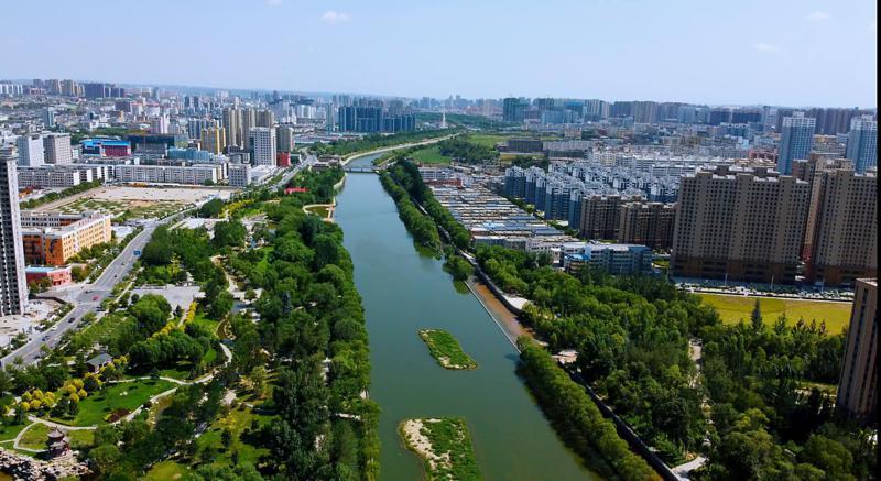 活水润驼城一起领略榆溪河生态长廊秀美风光